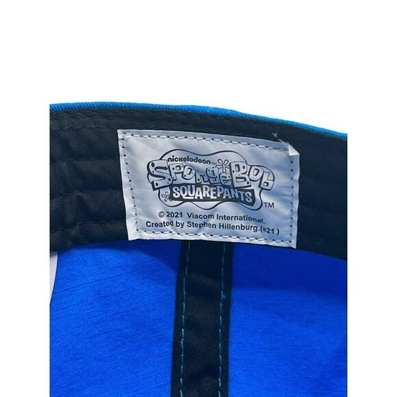 SpongeBob SquarePants Nickelodeon Baseball Hat Cap Blue Unisex Adjustable NEW - Picture 9 of 9